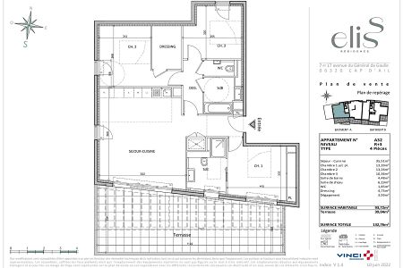 Modern apartment - 4 rooms - 94 m² - CAP D'AIL