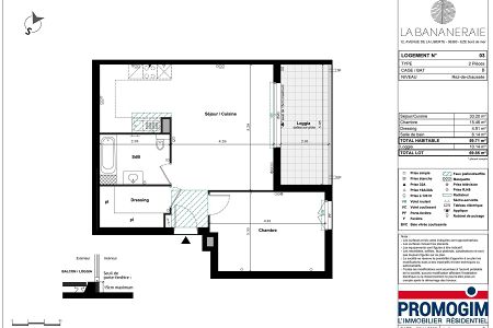 Modern apartment - 2 rooms - 60 m² - Eze