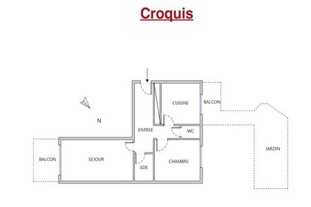 Appartement - 2 pièces - 60 m² - CAP D AIL