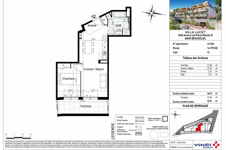 Appartement - 2 pièces - 49 m² - BEAUSOLEIL