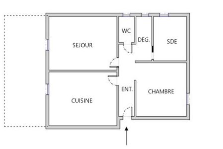 Appartement - 3 pièces - 45 m² - CAP D'AIL